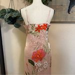 Lulus Remarkable Entrance Pink Floral Print Satin Midi Dress Photo 4