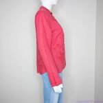 Carole Little 100% linen floral embellishment‎ pink shirt, size M Size M Photo 9