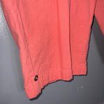Blair  Melon Orange Pull On Elastic Drawstring High Waist Cargo Capri Pockets Lg Photo 4