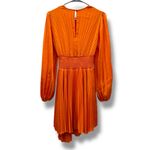 ALC Frank ALC Behati Asymmetrical Pleated Long Sleeve Mini Dress Sz 2 Kelly Clarkson Bold Photo 4