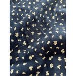 Brandy Melville Genevieve Wrap Skirt Navy Floral Made In Italy One Size Photo 4