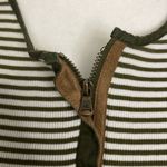Ralph Lauren Lauren  Brown Striped Henley womens Size Large Cotton Equestrian Photo 3