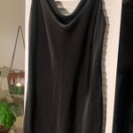 Forever 21 Black Silk Cowl Neck Slip Dress Photo 0