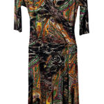 Laura Max‎ Women's Maxi Dress L Multicolor Paisley Print V Photo 0