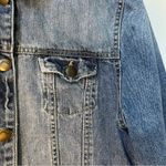 Bongo Vintage Cropped Distressed Denim Jean Jacket Sz XL (Juniors) Photo 1