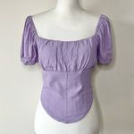 Elodie Purple Lavender Milkmaid Top Photo 1