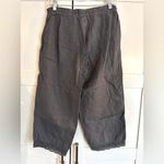 CP Shades  Linen Pants in gray with eyelet detail size medium capri style Photo 1