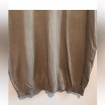 ZARA  Women’s Plain Knit Short Sleeve Top in Tan Sz L Photo 3