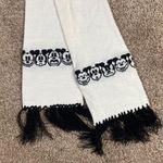 Disney Scarf Black White Mickey Mouse Christmas Long Winter Womens 60in Fringe Photo 7