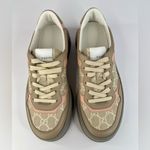 Gucci  GG Supreme Canvas Leather Women Chunky Platform Sneakers Size EU 40.5 Photo 8