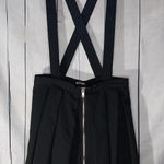 Hot Topic  Pleated Zipper Front Goth Indie Sleeze Suspender Skirt Photo 0