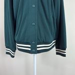 Lou & grey  Women's‎ Forest Green Varsity Jacket Size Medium Photo 4