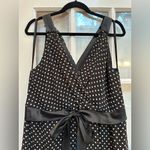 Eliza J Vintage  Black Polka Dot Chiffon Retro Pinup Midi Dress Plus Size 16W Photo 2