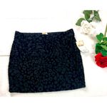 Mudd  Burnout Velvet Black Bodycon Mini Skirt NWT Size S Juniors Photo 0