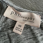 Philosophy  Tank Top Womens Extra Small Glittery Gray Raceback Photo 1