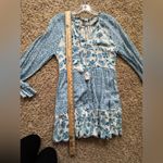 House of Harlow 1960 Boho Floral Tiered Dress with Tassel Ties Size S Photo 11