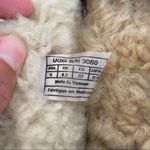 UGG  Womens Shearling Lined Chocolate Brown Suede Moccasin Slippers Size 6 Photo 6