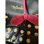 Danielle Nicole Dani by  Minnie Mouse Crossbody Handbag Black Bow Bag Charm Photo 6