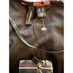 VERO MODA NEW  Women's Crop Top Blouse Medium Black Coral Smocked Abstract Floral Photo 5