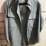 Everlane Light Blue Shirt Jacket NWT Photo 0