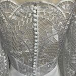 Wilderly Bride Violet Off the Shoulder Lace Deco Wedding Dress Size US 6 *Sample White Photo 9