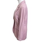 ZARA  Pale Pink One Button Blazer Linen Blend Suit Jacket Women’s Size XS Photo 4