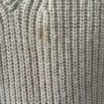 ALLSAINTS  sweater wool alpaca blend large zipper asymmetrical hem Photo 4