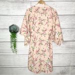 Symphony  Cream & Pink Floral Open Front Kimono Robe Size Small Photo 7