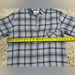 UGG  Flannel button down pajama shirt size Small blue Photo 3