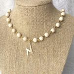 Thunderbolt Necklace Gold Photo 0