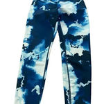Sage Collective Blue Tie Dye Straight Leg Cropped Legging Size Medium Photo 0