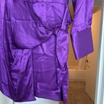 ZARA  tie satin purple dress Photo 1
