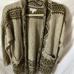 Lucky Brand : Cream/Olive Green Cardigan- warm/cozy- L Photo 14