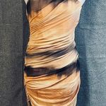 ZARA NWT 🧡
 printed tulle dress strapless Photo 0