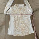 SanSoleil EUC Ladies SolCool Print Zip Collared Golf Sun Shirt. MSRP $104 Photo 11