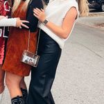 Black Leather Pants Size M Photo 0