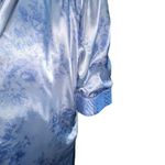 Morgan Taylor  Intimates Robe & Gown Set Size Large Blue Satiny Matching Set Photo 4