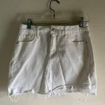 Celebrity Pink White Jean Skirt Photo 1