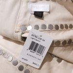 Coach Studded Mini Skirt Beige Light Denim Nude Size 4, NWT $495.00 Photo 10