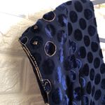 Custom‎ made beaded velvety Sari Kurta tunic top or dress Salwar Kameez Blue Photo 4