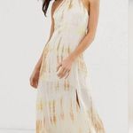 Stradivarius NWT  tie dye printed dress in yellow Photo 0