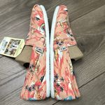 Toms Classic Coral Printed Palms Canvas Casual Slip On Flats Size 9.5 Photo 7