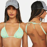 Free People  IT'S NOW COOL The Gathered Tri Top & Tie Top Size Medium NWOT $80 Photo 9