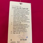 Lululemon NWT Glow Up Super-High-Rise Tight 28" Passionate - Size 6 Photo 3