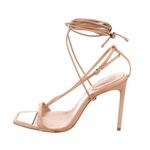Schutz  Tan Strappy Stiletto wrap up heels size US 10 Photo 0