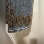 White House | Black Market NWOT WH BM Sz: 6 Mid-Rise Everyday Soft Denim Embroidered and gold beaded Hem Photo 12