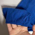 Great Northwest Clothing Company Great Northwest Indigo embroidered peasant blouse size S Photo 7