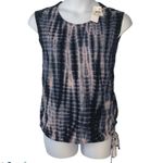 A pea in the pod Maternity Tie Dye Sleeveless Tee XS NWT Blue Pink Summer Photo 1