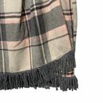 For Cynthia  Skirt Wool Blend Faux Wrap Fringe Plaid Business Casual Office Large Photo 2