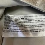 Mango MNG Women's Silver Metallic Faux Leather Zipper Casual Mini A-Line Skirt S Photo 4